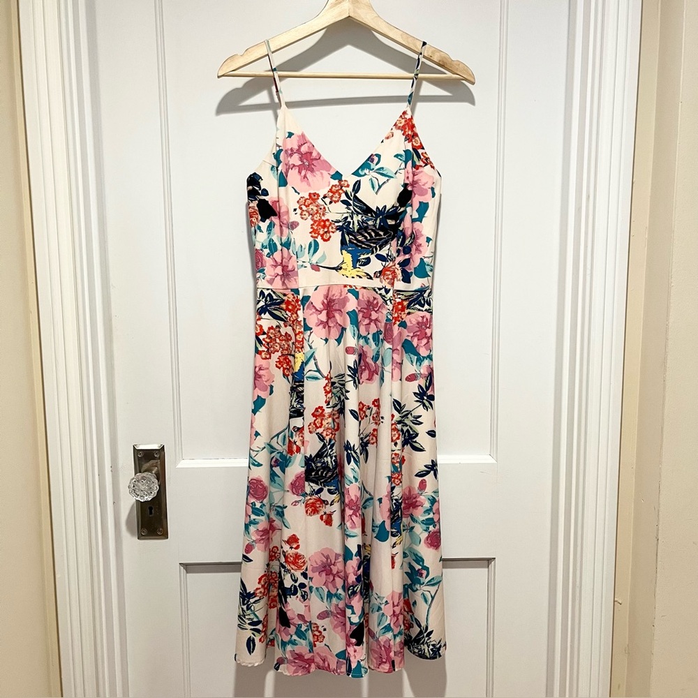 Yumi Kim Floral Print Midi Dress XS